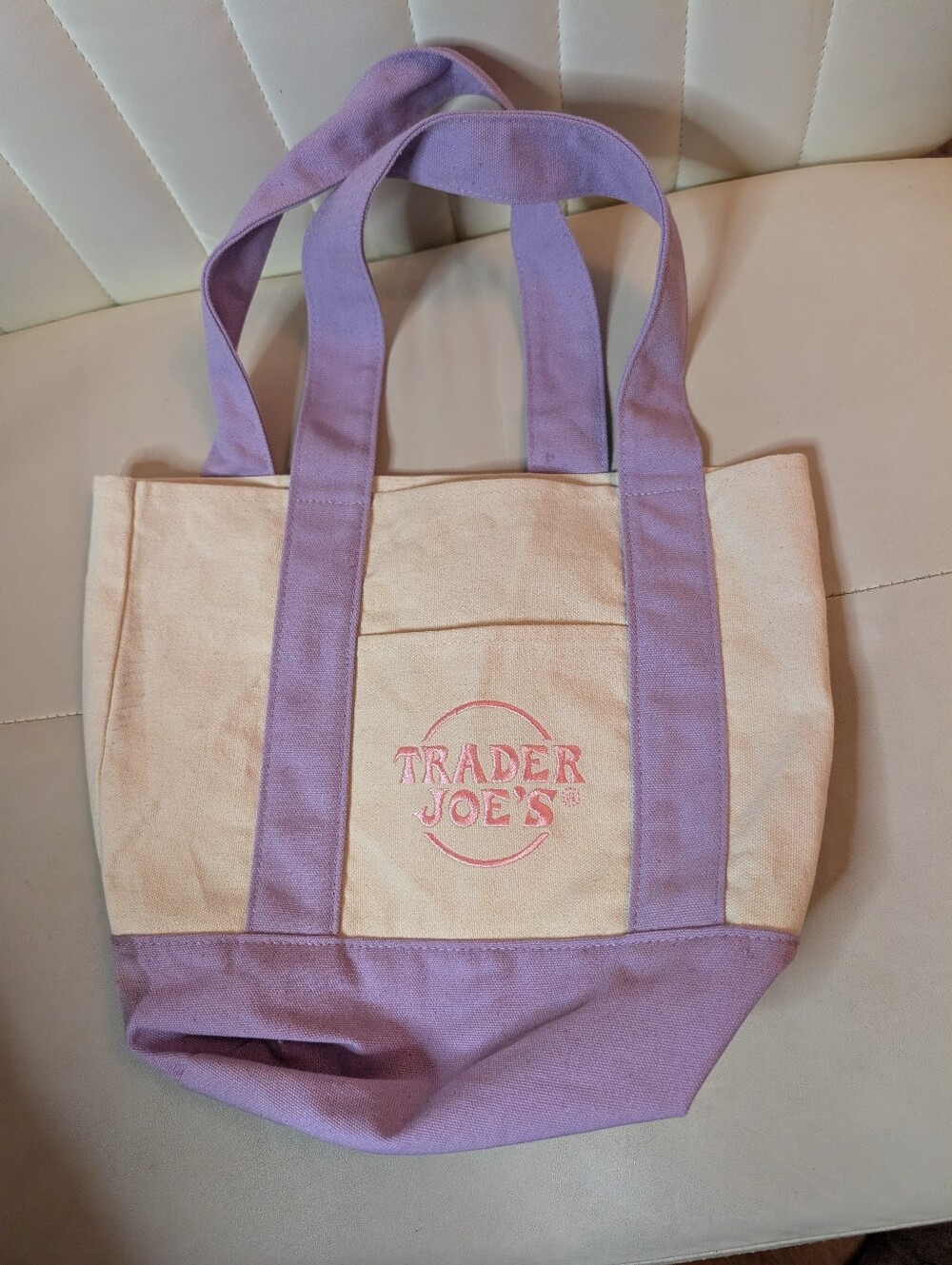 Trader Joe’s Canvas Tote Bag Purple/Lavender